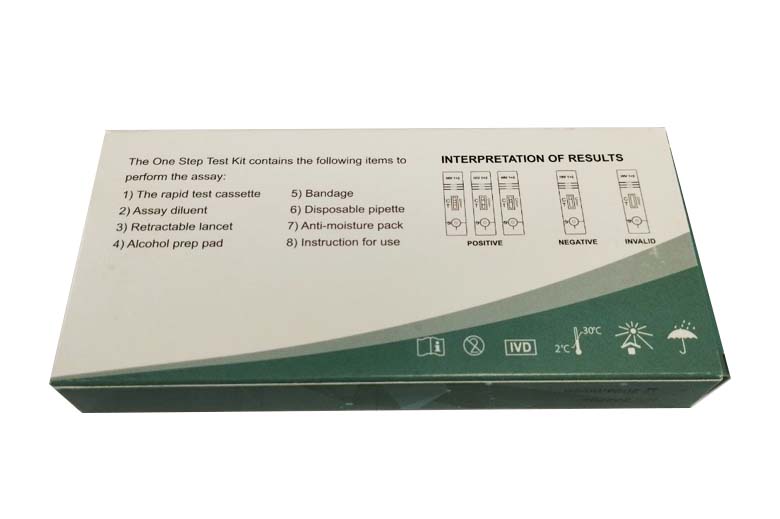 Accufast One Step Anti HIV 1+2 Test Kit 1's