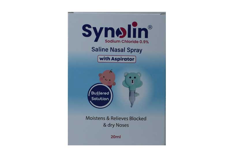 Synolin Saline Nasal Spray With Aspirator 20ml