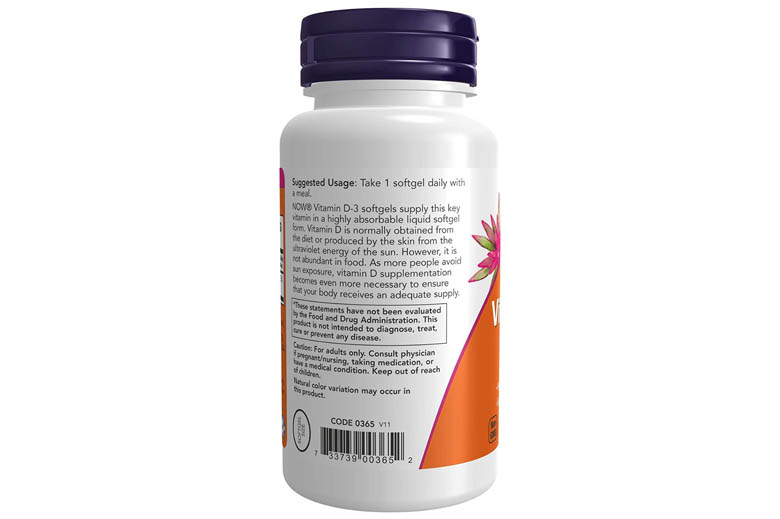 Now Vitamin D3 5000 I.U Capsules 120's